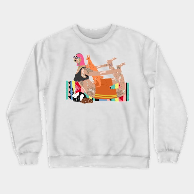 Yoga Crewneck Sweatshirt by ezrawsmith